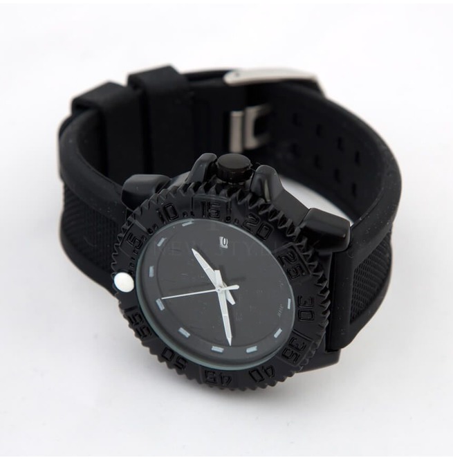 Black Rubber Band Watch 48 RebelsMarket