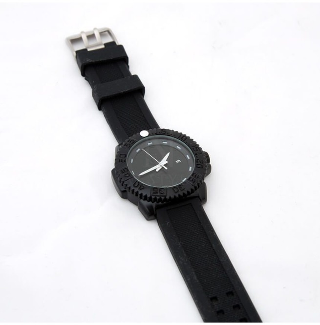 Black Rubber Band Watch 48 RebelsMarket