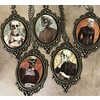 Handmade Victorian Skeleton Cameo Pendant Necklace Handmade Victorian Skeleton Cameo Pendant Necklace