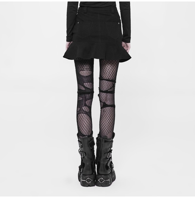 Punk Black Women's Lace Skirt | Punk Rave | RebelsMarket