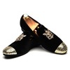 Golden Spikes Velvet Loafer Golden Spikes Velvet Loafer