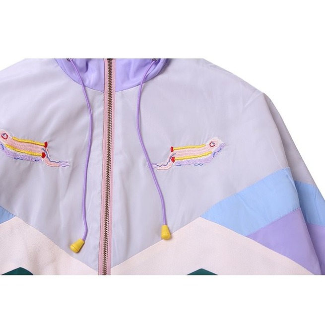 pastel windbreaker jacket