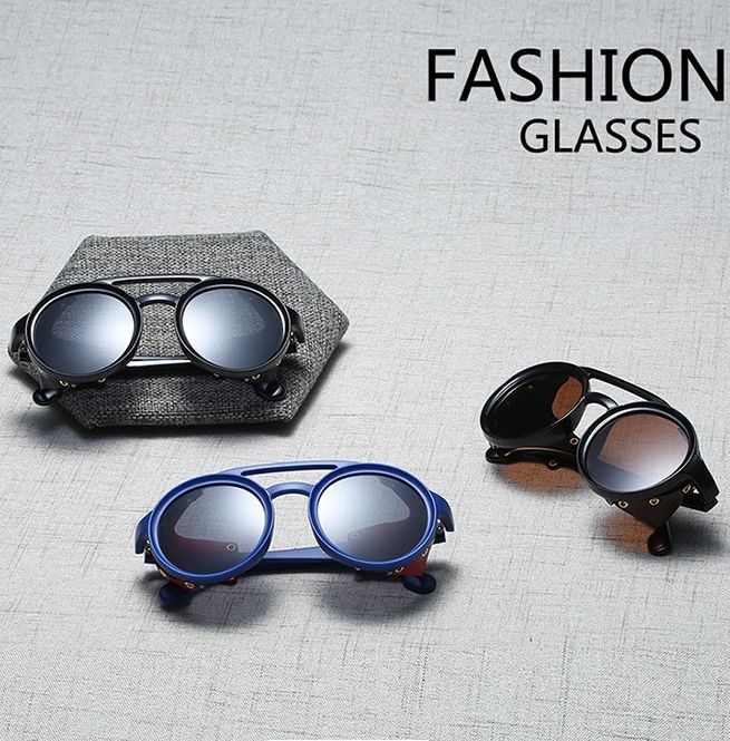 leather shield sunglasses