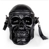 Personality skull black shoulder bag silicone Messenger bag Personality Skull Black Shoulder Bag Silicone Messenger Bag