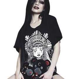 Goth Black Crow Sugar Skull Burlesque Women/'s Sweatshirt Jumper