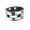 Hardcore Metal + Dark Grey Leather Wristband Hardcore Metal + Dark Grey Leather Wristband