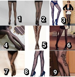 BEAUTIFUL RED NET FISHNET TIGHTS BURLESQUE GOTH LOLITA PANYHOSE LYCRA PUNK
