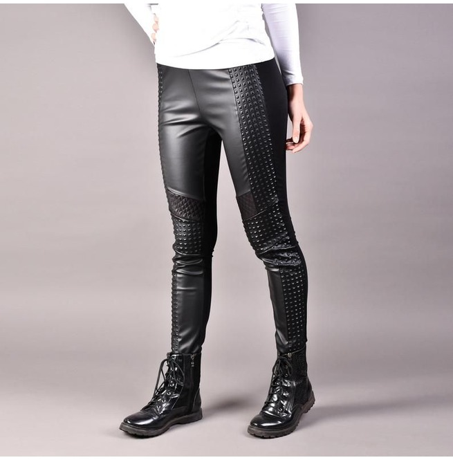 plus size women's leather pants