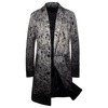Men's Faded Color Thread Ornamented Woolen Coats Men's Faded Color Thread Ornamented Woolen Coats
