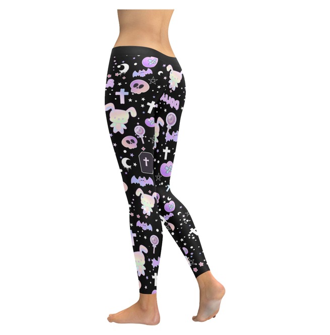Pastel Goth Clothing Leggings Halloween Leggings RebelsMarket Pastel Goth Clothing Leggings Halloween Leggings RebelsMarket