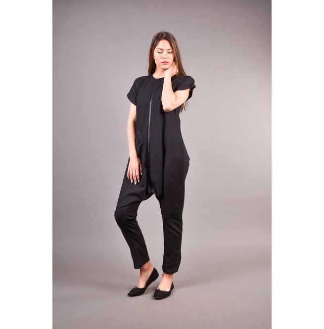Linen Jumpsuit, Black Jumpsuit, Jumpsuit, Black Linen RebelsMarket