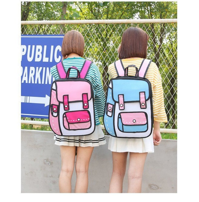 3d cartoon backpack