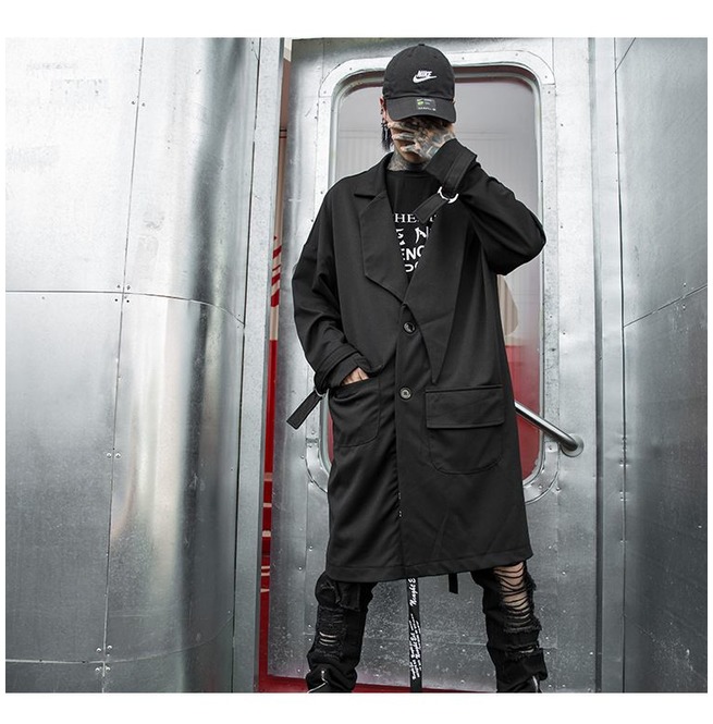 Korean Men's Casual Trench Coat RebelsMarket