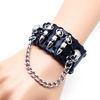 Skull Bullet Rivet Leather Bracelet Wristband Skull Bullet Rivet Leather Bracelet Wristband