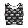 Pastel goth Eyes Crop Top Black crop top with unique design Pastel Goth Eyes Crop Top Black Crop Top With Unique Design