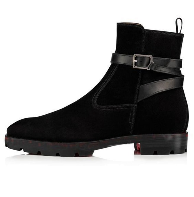 black suede jodhpur boots