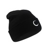 Black moon embroidery beanie Black Moon Embroidery Beanie