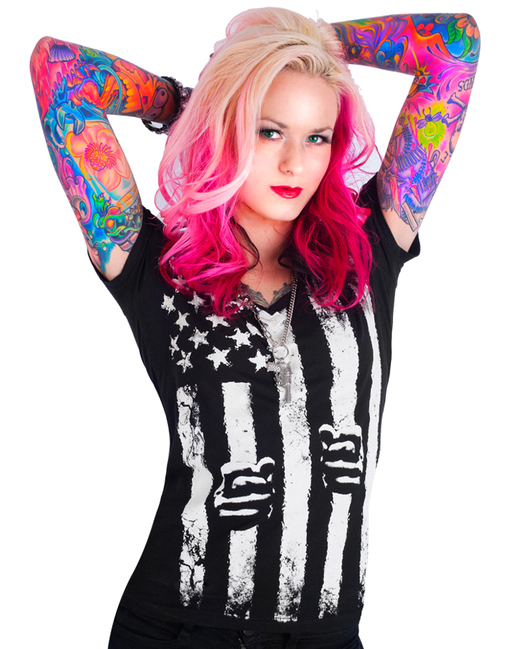 stars_and_restraints_ladies_v_neck_t_shirt_tees_2.jpg