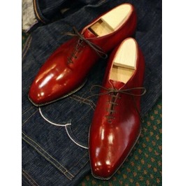 New Pure Handmade Brown Shaded Leather Lace Up Dress Shoes For Men/'s