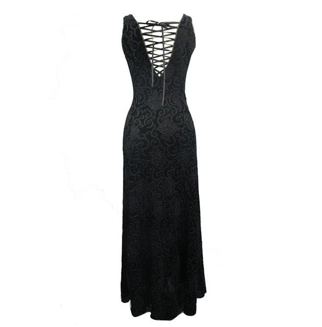 Gothic Sleeveless 2 Color Jacquard Back Lacing RebelsMarket