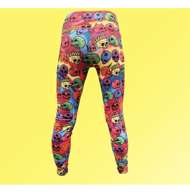Rainbow Skull Leggings By Offend My Clothing Genderless RebelsMarket