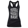 Black Beards & Tattoos Go Straight To Third Base Print Cotton Tank Top Black Beards & Tattoos Go Straight To Third Base Print Cotton Tank Top