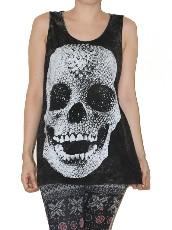 crystal_diamond_skull_black_shirt_tank_top_tunic_size_l_fashion_tops_2.jpg