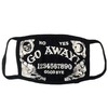 Go Away! Good Bye Ouija Washable Reusable Fabric Face Mask Go Away! Good Bye Ouija Washable Reusable Fabric Face Mask