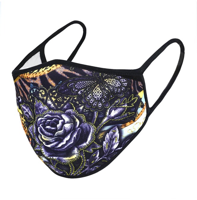 Black Rose Face Mask RebelsMarket