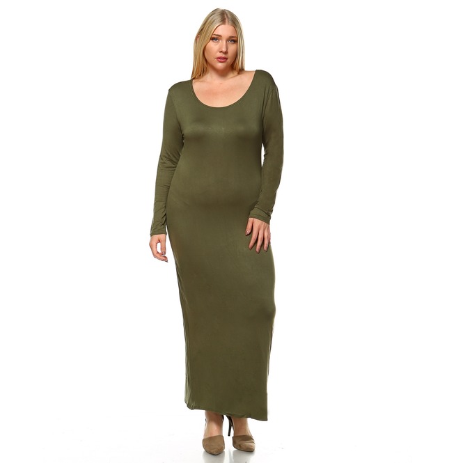 boat neck maxi dress