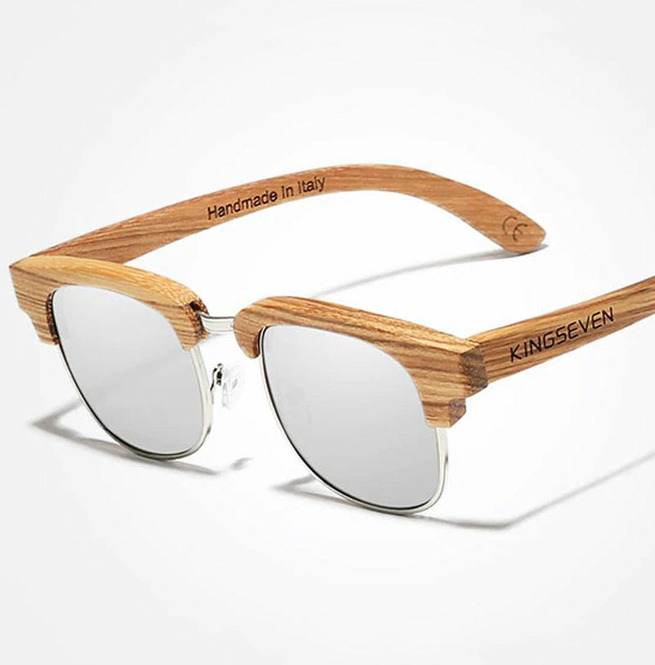 Vintage style Polarized Wooden Sunglasses RebelsMarket