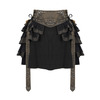 Steampunk High Waist Asymmetric Hem Layered Mini Skirt Steampunk High Waist Asymmetric Hem Layered Mini Skirt