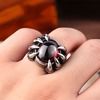 Ruby Dragon Claw Titanium Stainless Steel Ring Ruby Dragon Claw Titanium Stainless Steel Ring