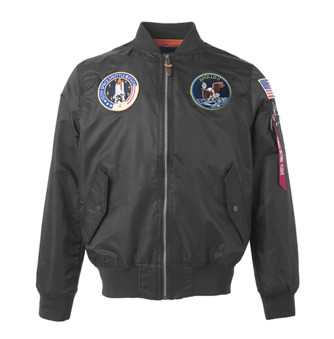 Men's Pocket Design Logo Patchwork Bomber Jacket | RebelsMarket