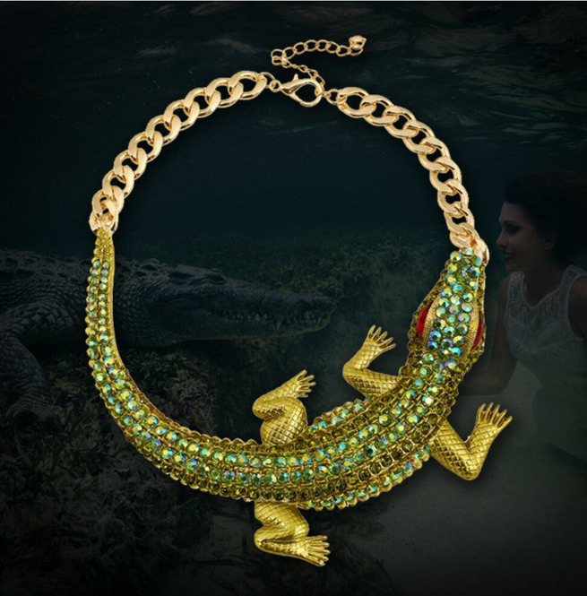 crocodile necklace