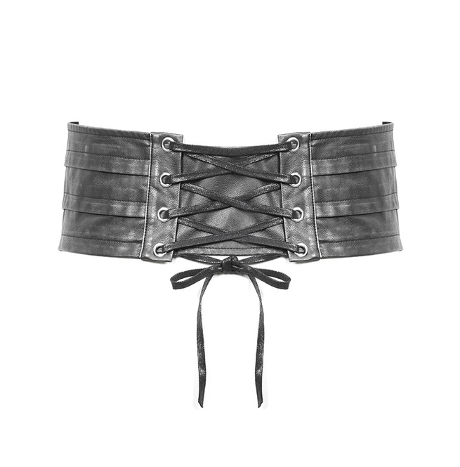 Gothic Riveted Metal Clasps Crisscross Straps Girdle RebelsMarket