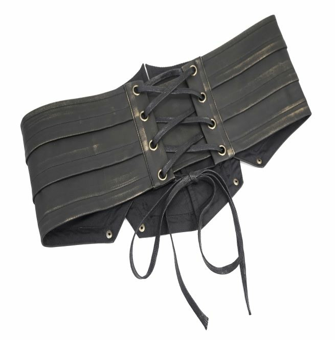 Gothic Straps Closure Metal Clasps Riveted Girdle RebelsMarket