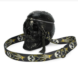 Details about / Halloween Skull Bat Bag Large Capacity Messenger Bag Portable Crossbody Bag