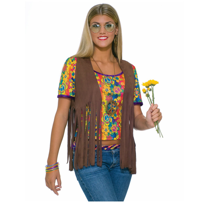 Hippie Vest Adult Standard Costume Fair RebelsMarket