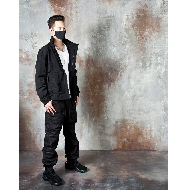Wired Turtle Neck Hidden Hood Jacket 450 RebelsMarket