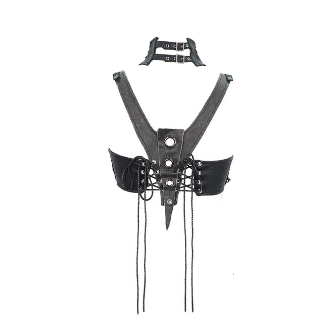 Gothic Adjustable Shoulder Straps Bra Corset Thinkers RebelsMarket