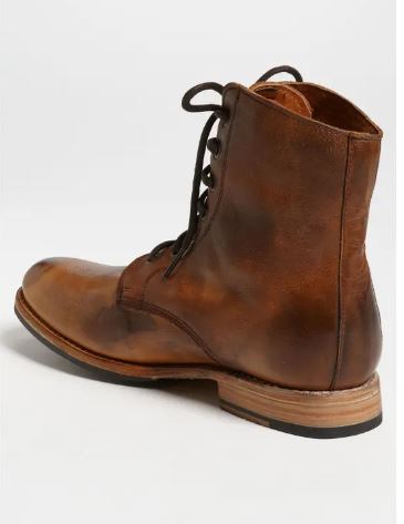 mens brown lace up boots uk