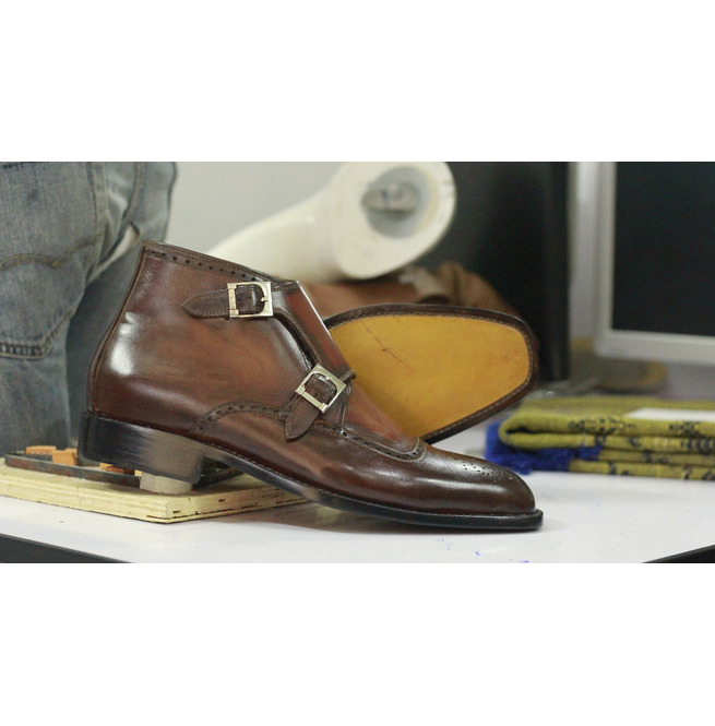 double buckle boots mens