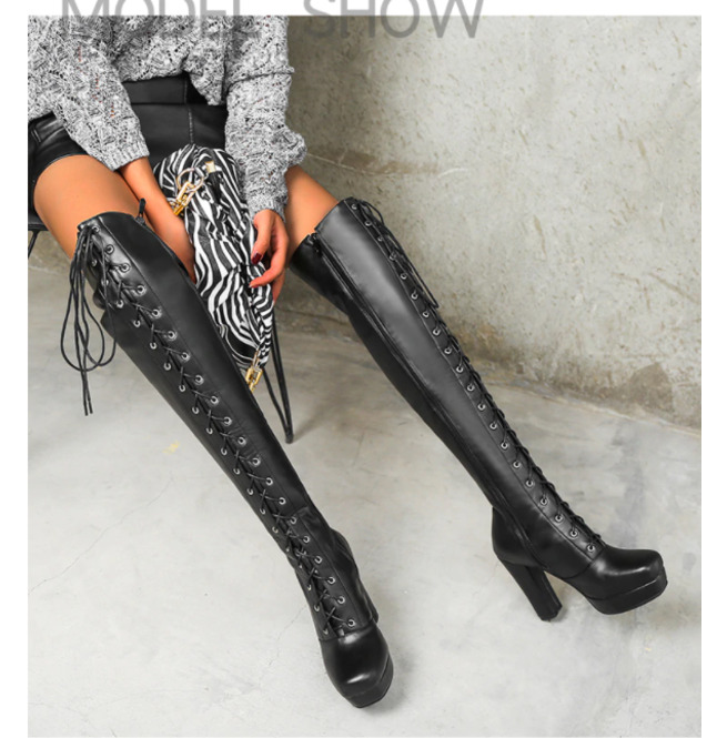 Sexy Lace Up Boots Discount, SAVE 50 