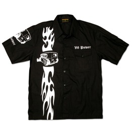 Chaquetero's V8 Power Hot Rod Racing Flame Workershirt Men Chaquetero's V8 Power Hot Rod Racing Flame Workershirt Men