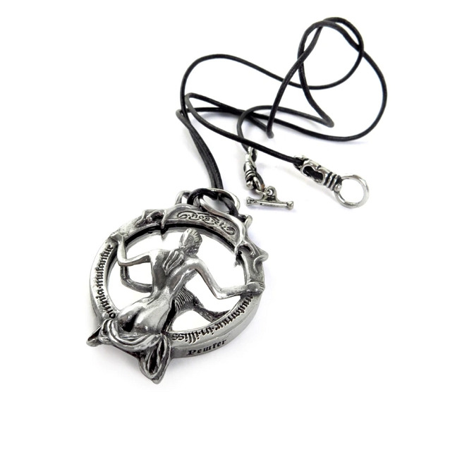 Gothic Mirrored Inscribed Speculum Pendant Alchemy Of RebelsMarket