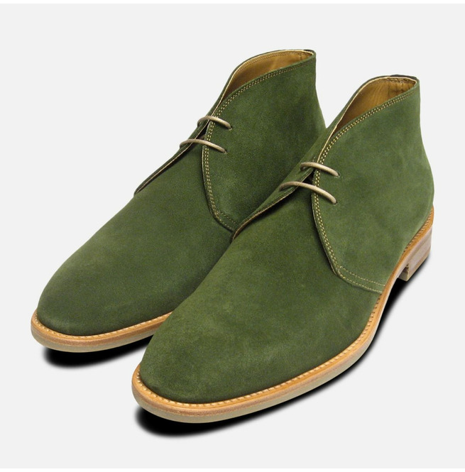 Mens green suede dress shoes Clearance