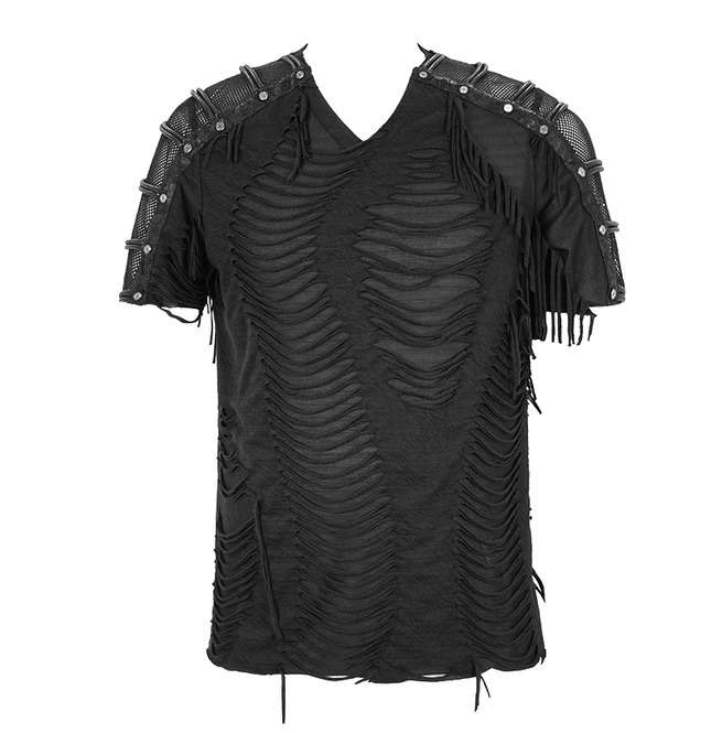 Gothic Ripped Black T-shirt | Thinkers Clothing | RebelsMarket