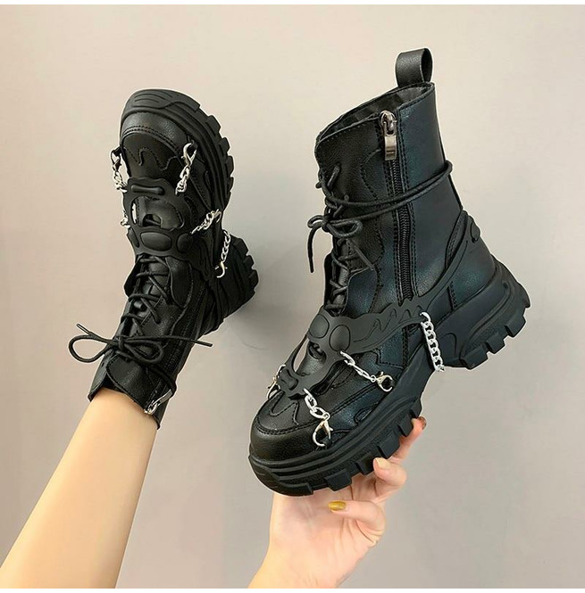 futuristic combat boots