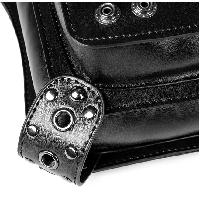 Gothic Vintage PU Leather BoxShaped Drop Leg Bag for RebelsMarket